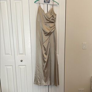 Elegant Gold Evening Gown